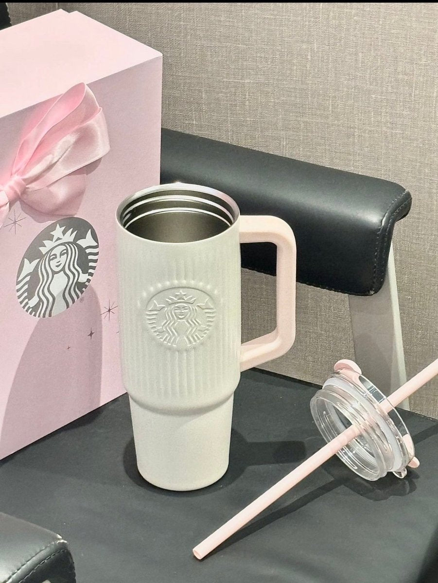 【 亞太區限定 】 Starbucks 夢幻奶白色吸管水杯｜喝水也要有公主式享受✨💕👑 - Topickstore