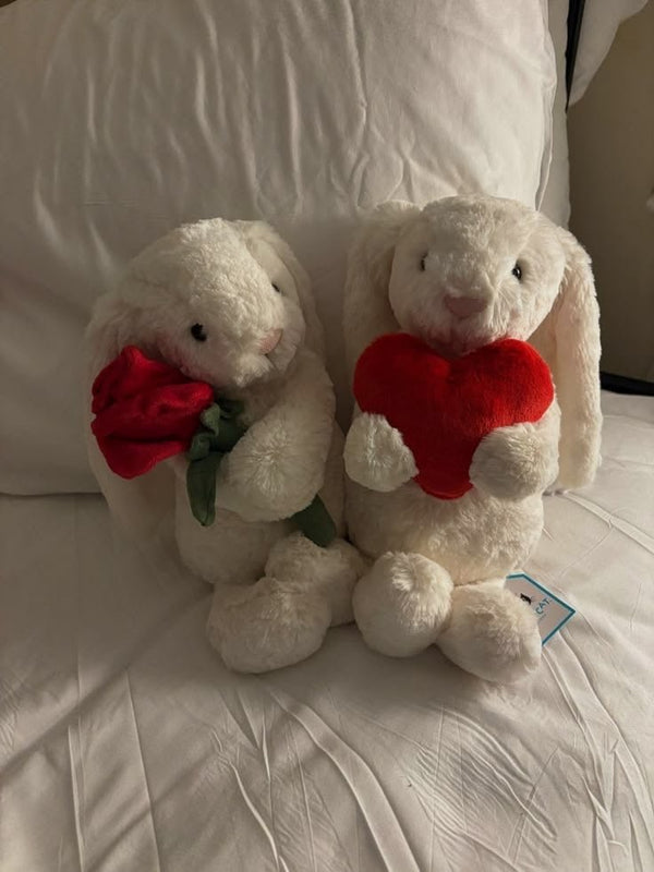 JELLYCAT Bashful Bunny with Heart 抱心心兔兔公仔 - Topickstore