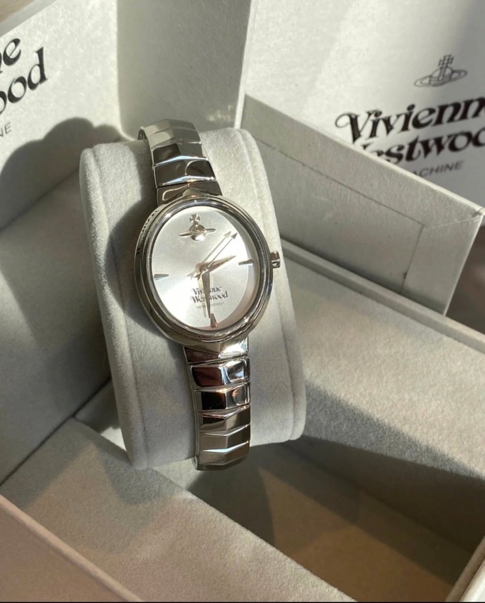 (金銀兩色)Vivienne Westwood Armour Watch 極簡蛇骨手錶 - Topickstore