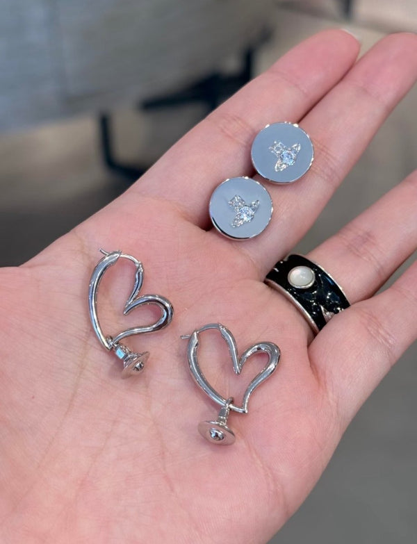Vivienne Westwood Emily Earrings 愛心吊墜耳環 - Topickstore