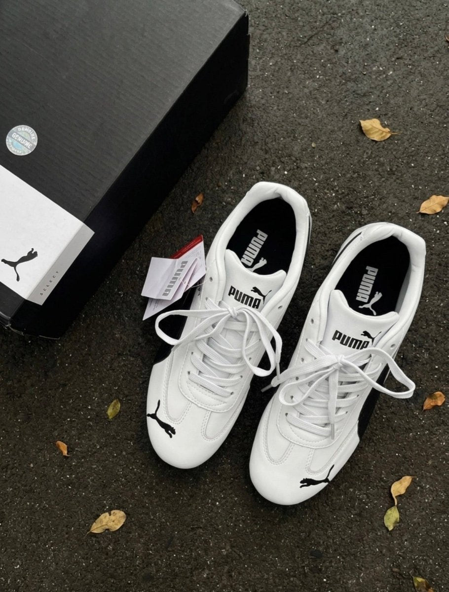 PUMA 經典Speedcat LTH薄底球鞋 (黑白/銀白) - TOPICKSTORE