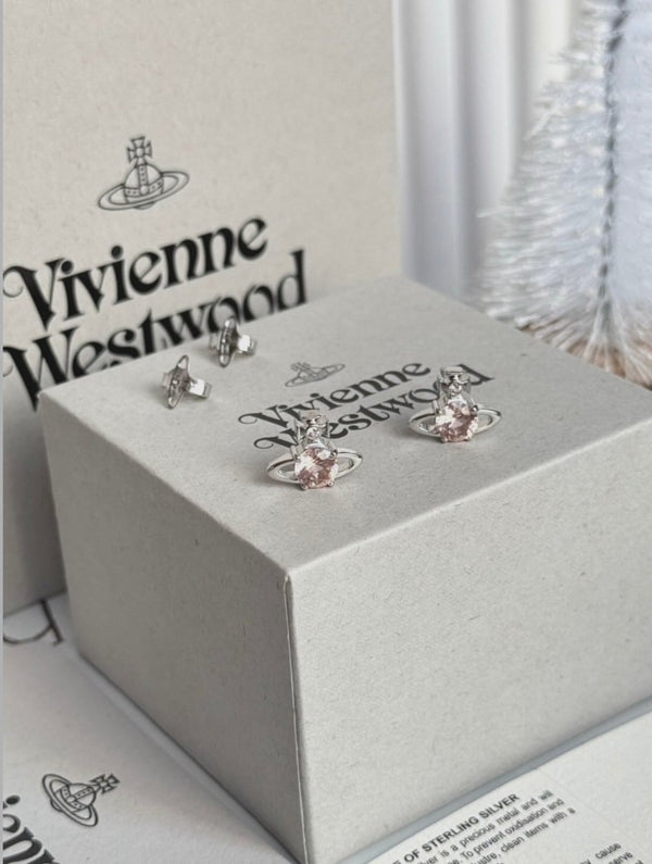 Vivienne Westwood Reina Earrings香檳粉🍾耳環 - Topickstore