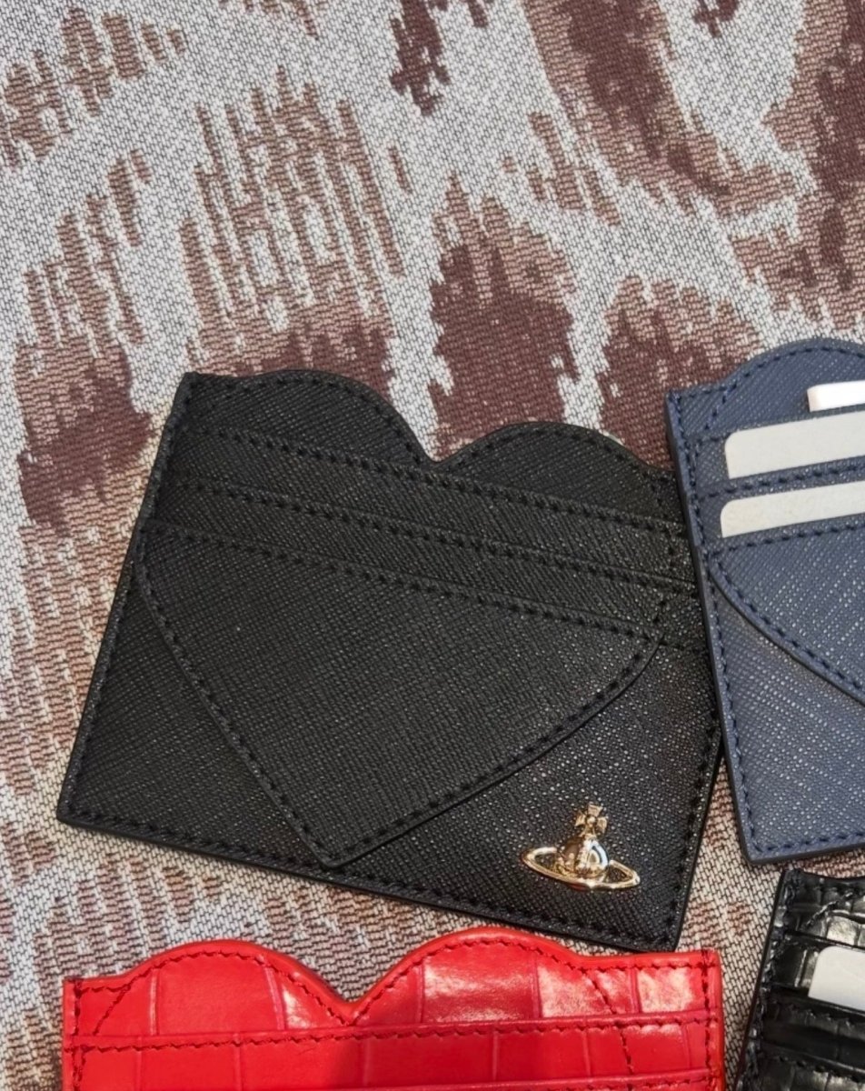 Vivienne Westwood 多款黑色愛心造型卡夾包 - TOPICKSTORE