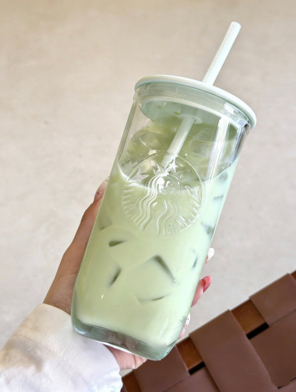 【 亞太區限定 】薄荷綠💚Starbucks超耐熱玻璃吸管杯｜有這杯我要瘋狂喝水了～ - Topickstore