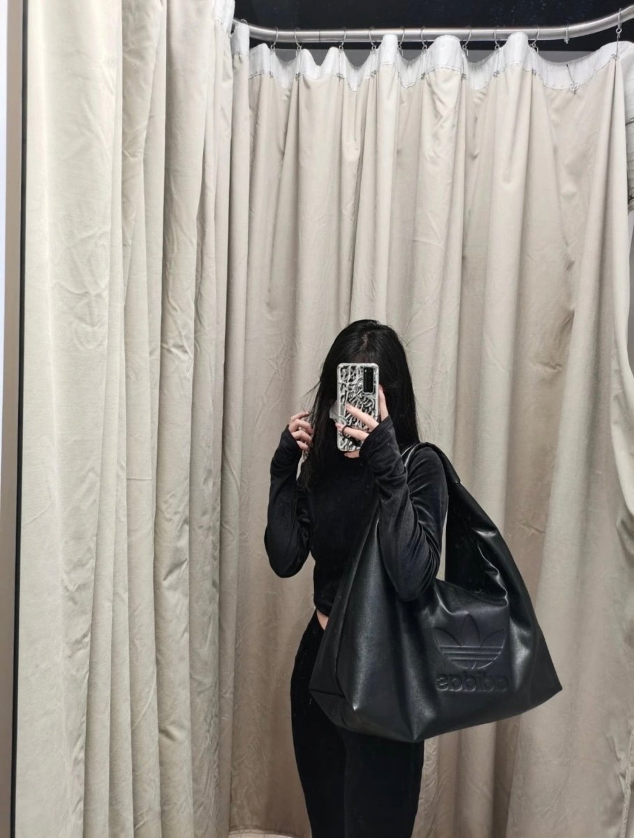 ADIDAS ORIGINALS 皮革大雲朵包 大容量單肩袋｜韓系鬆弛感 - Topickstore