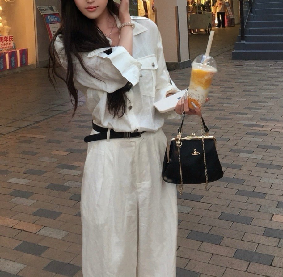 Vivienne Westwood 復古黑金皮革十字紋餃子袋 - Topickstore