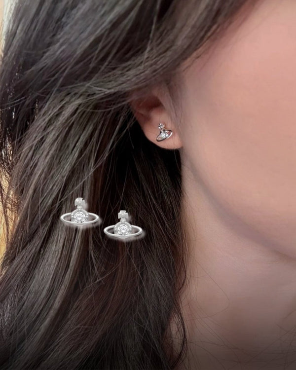 Vivienne Westwood Nano Solitaire Earrings Cortis 同款閃石耳環 - Topickstore
