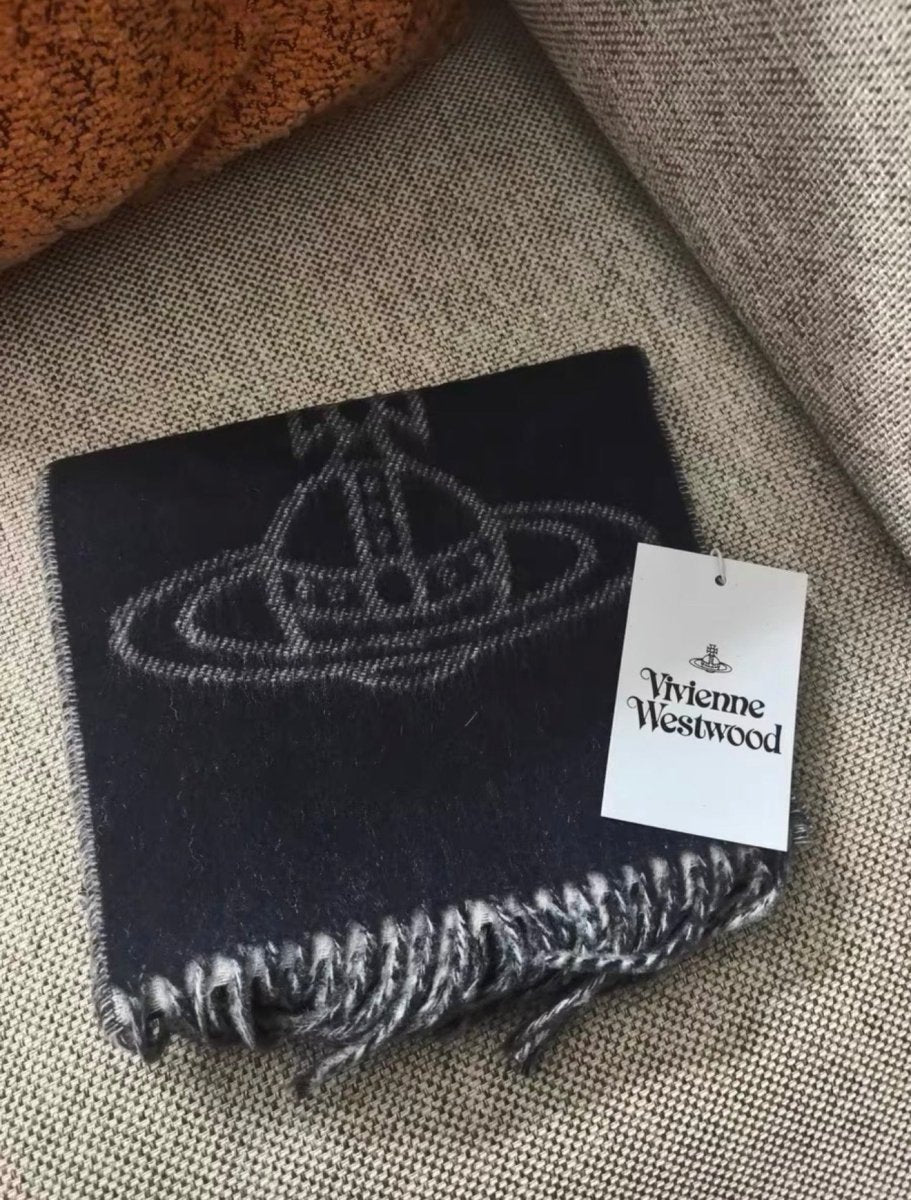 Vivienne Westwood Double Orb 雙面羊毛頸巾｜[風格自由切換・型格百搭] - Topickstore