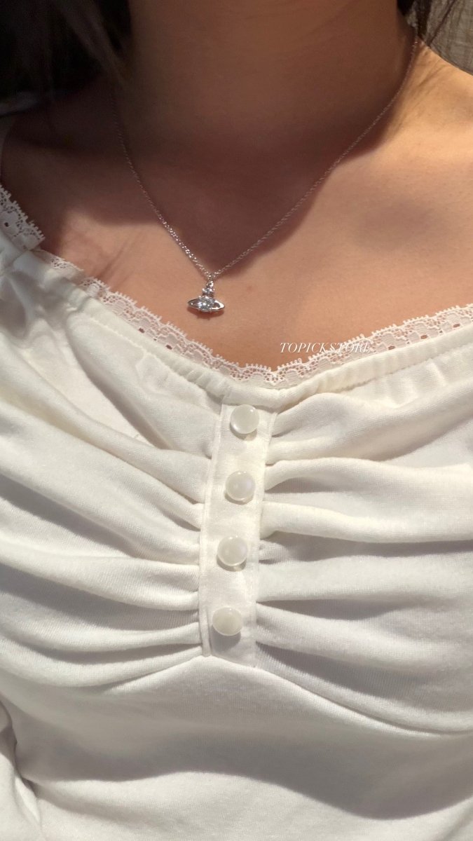 Vivienne Westwood Reina Pendant Necklace ✨超仙氣百搭款 - Topickstore