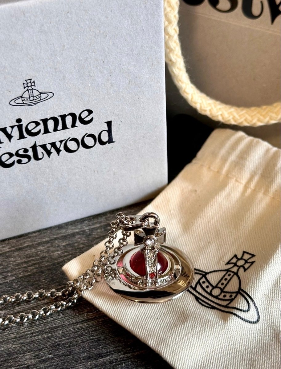 Vivienne Westwood ORB Necklace - 寶紅色🍷 - Topickstore