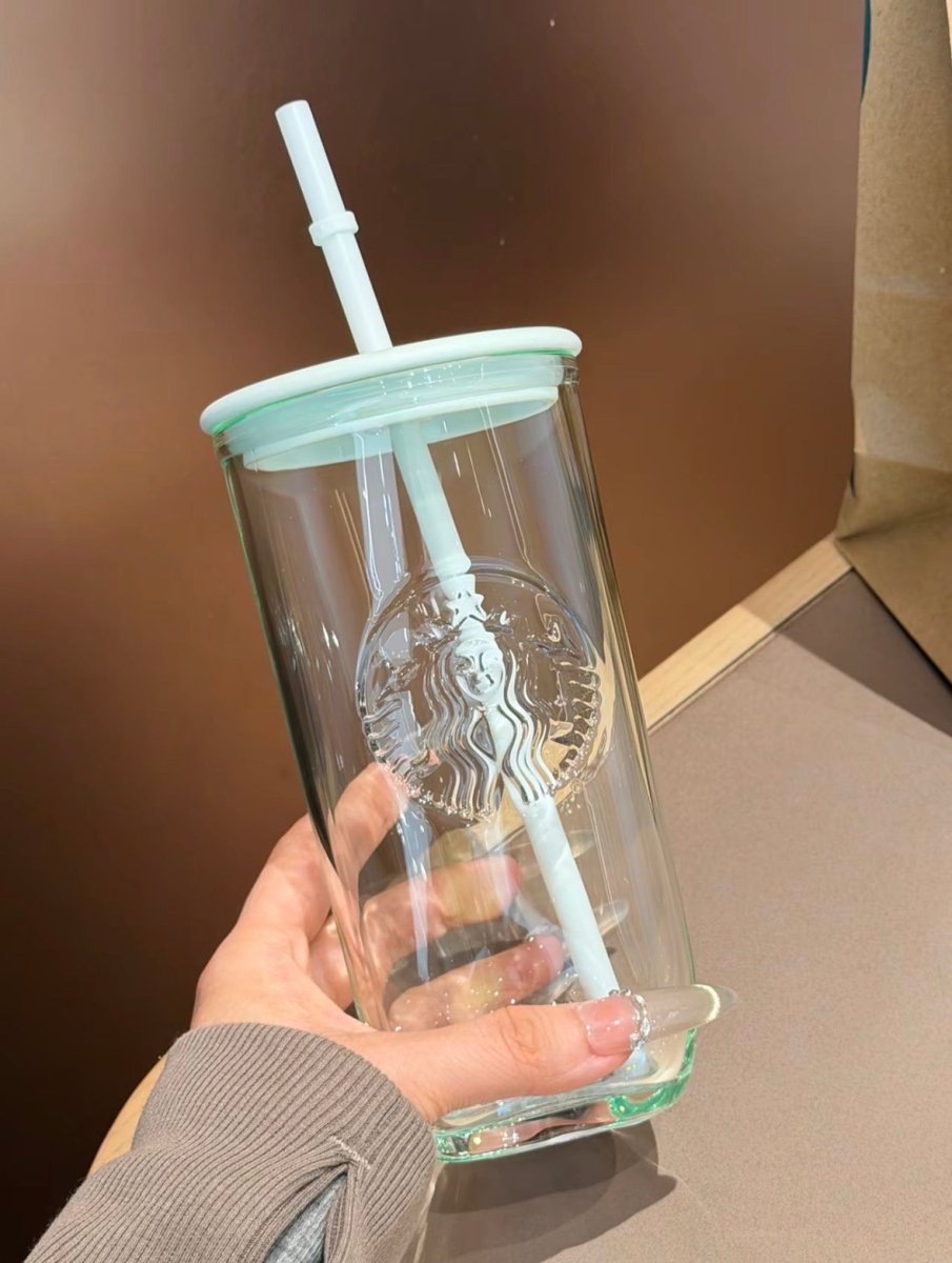 【 亞太區限定 】薄荷綠💚Starbucks超耐熱玻璃吸管杯｜有這杯我要瘋狂喝水了～ - Topickstore