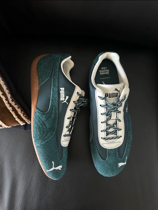 PUMA x Monday Sleeping Club Speedcat森林綠麂皮聯名球鞋