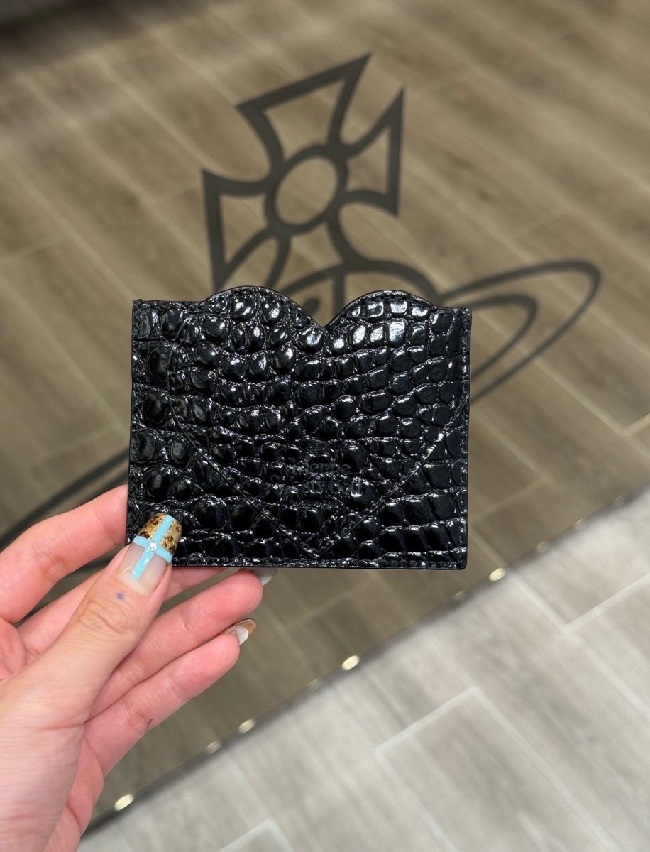 Vivienne Westwood 多款黑色愛心造型卡夾包 - Topickstore