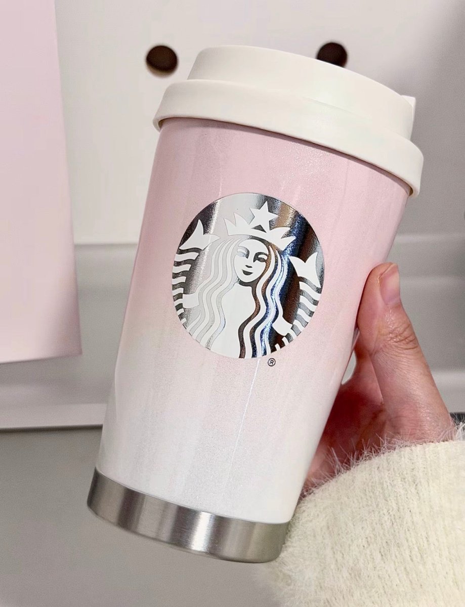 【 亞太區限定 】限量版✨漸層粉白Starbucks大容量水杯🩷 - Topickstore