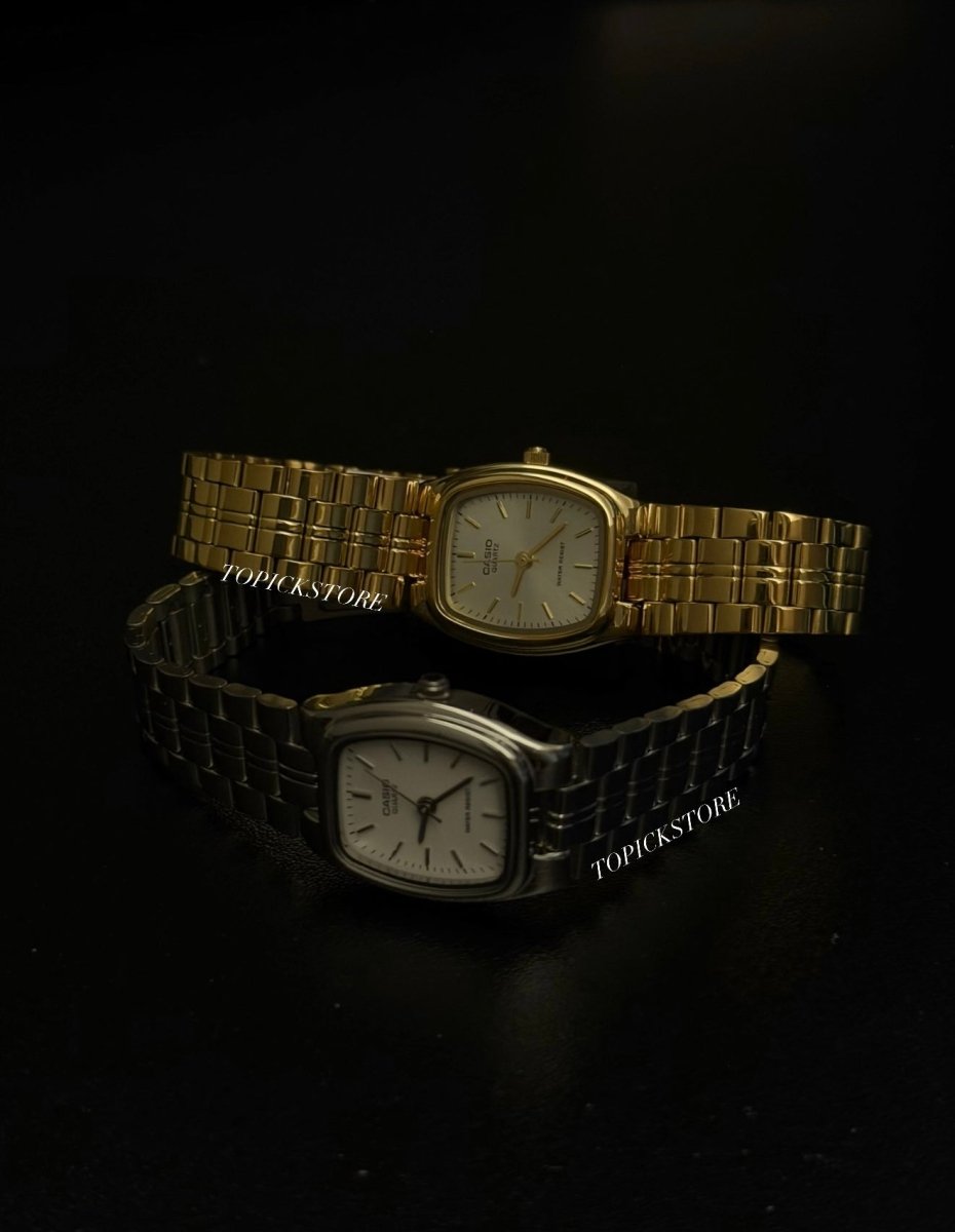 Casio Classic Silver 復古氣質小鋼錶(黑白兩色) - Topickstore