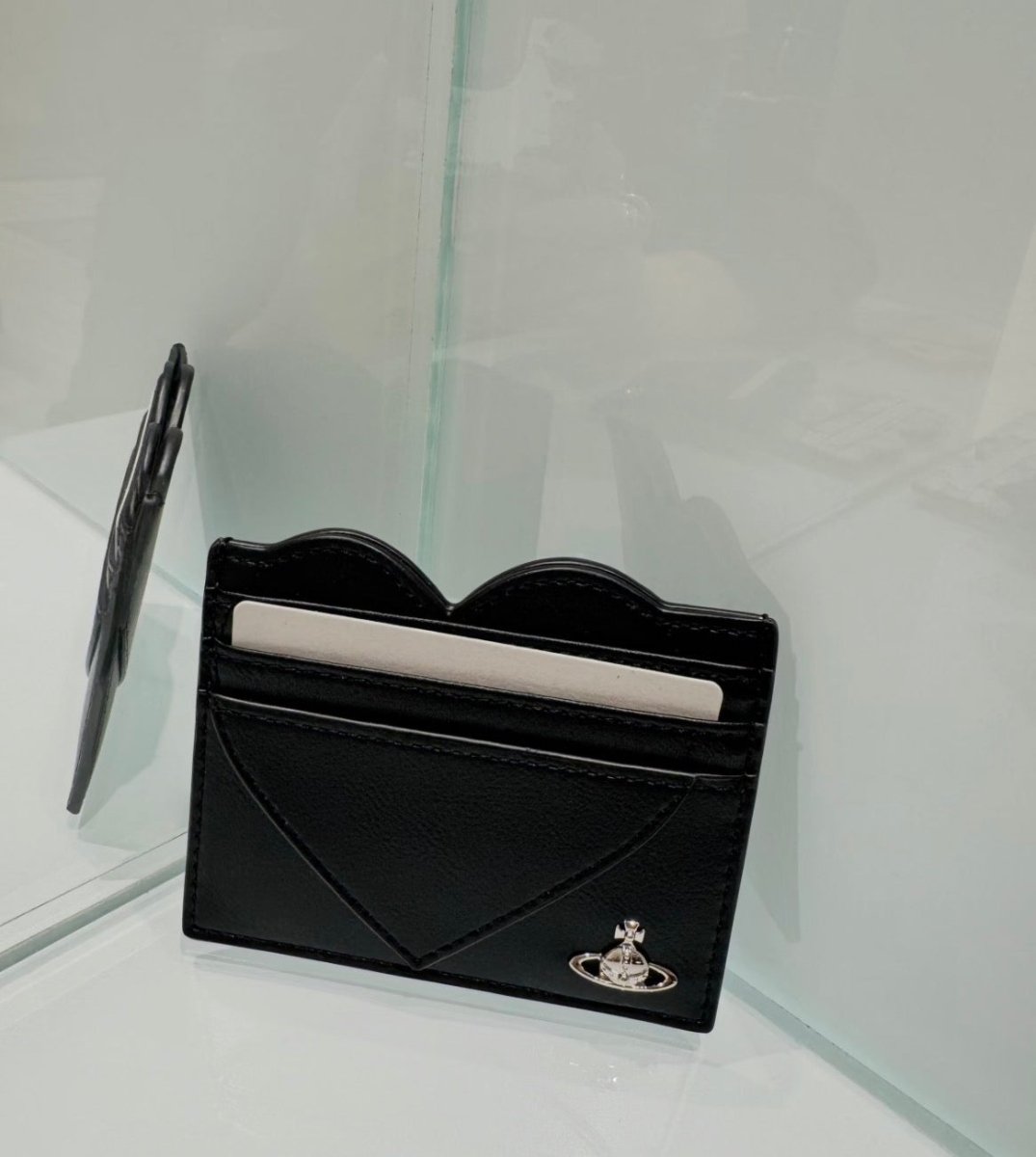 Vivienne Westwood 多款黑色愛心造型卡夾包 - Topickstore