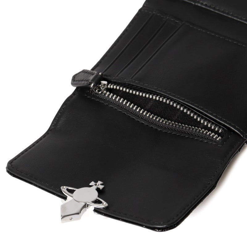 Vivienne Westwood Orb Clasp Wallet 2026✨新款鱷魚皮ORB垂墜銀包🖤 - Topickstore
