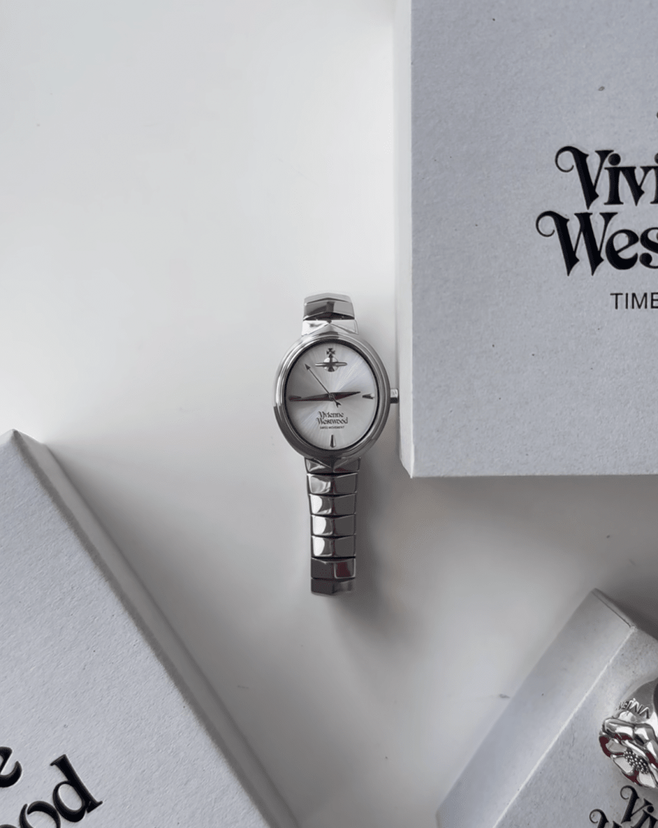 (金銀兩色)Vivienne Westwood Armour Watch 極簡蛇骨手錶 - Topickstore
