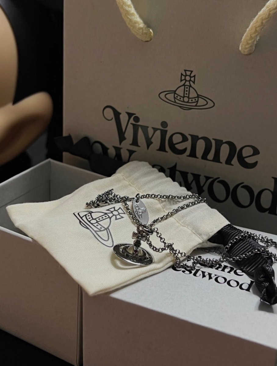 Vivienne Westwood ORB Pendant Necklace 暗灰色🖤 - Topickstore