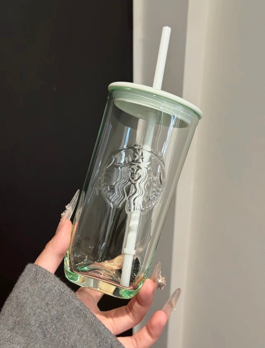 【 亞太區限定 】薄荷綠💚Starbucks超耐熱玻璃吸管杯｜有這杯我要瘋狂喝水了～ - Topickstore