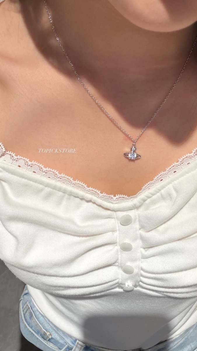 Vivienne Westwood Reina Pendant Necklace ✨超仙氣百搭款 - Topickstore