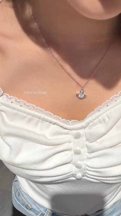 Vivienne Westwood Reina Pendant Necklace ✨超仙氣百搭款 - Topickstore