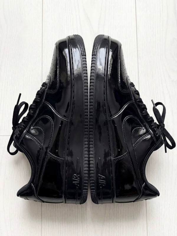 Nike Air Force 1 Low Black Patent經典黑皮球鞋 - Topickstore