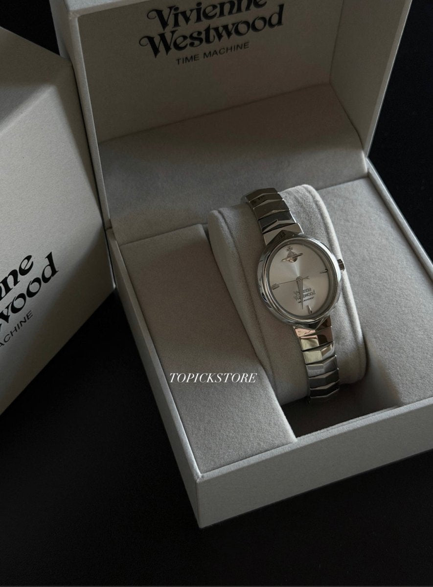 (金銀兩色)Vivienne Westwood Armour Watch 極簡蛇骨手錶 - TOPICKSTORE