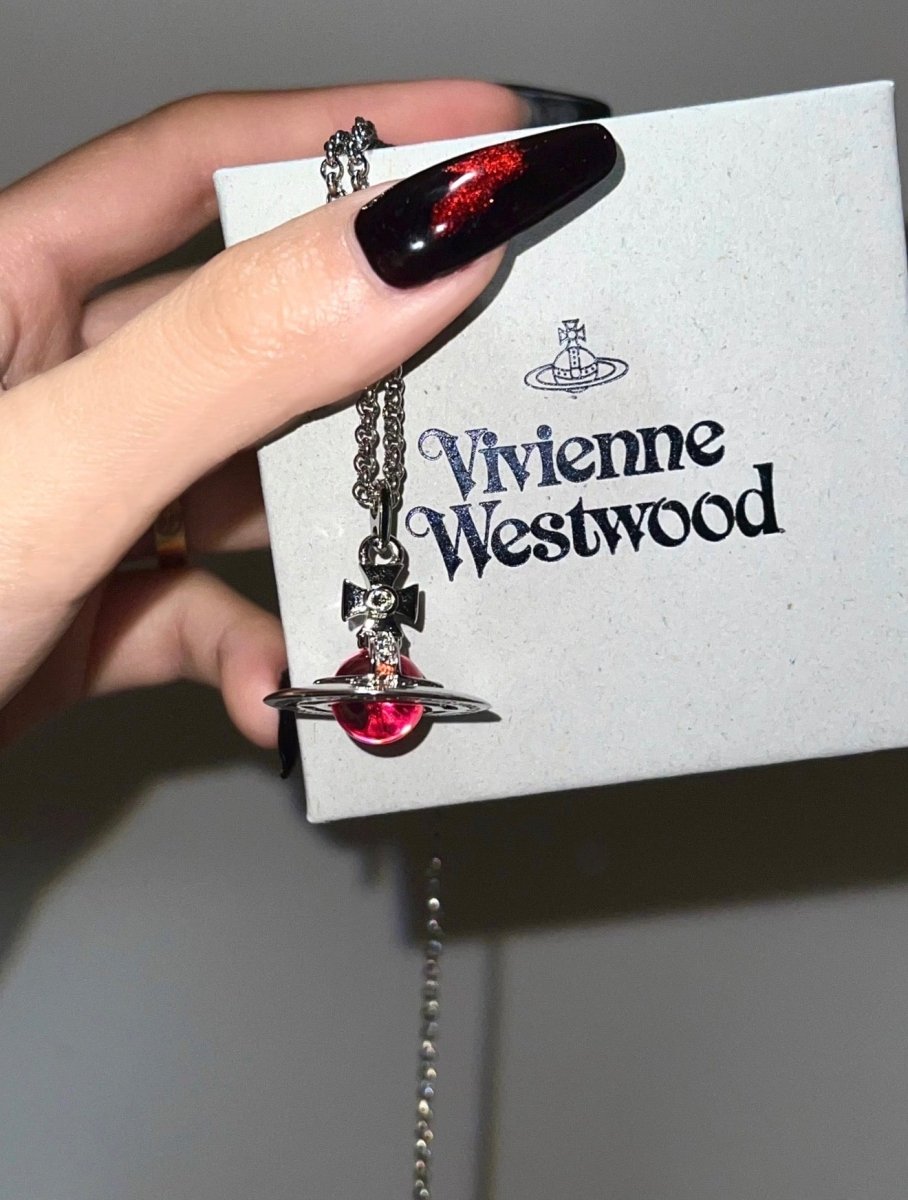 Vivienne Westwood ORB Necklace - 寶紅色🍷 - Topickstore