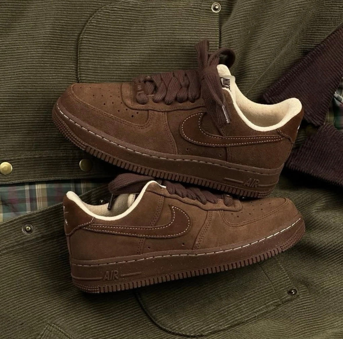 Nike Air Force 1 '07 "Cacao Wow" 深可可棕麂皮球鞋 ✨ - Topickstore