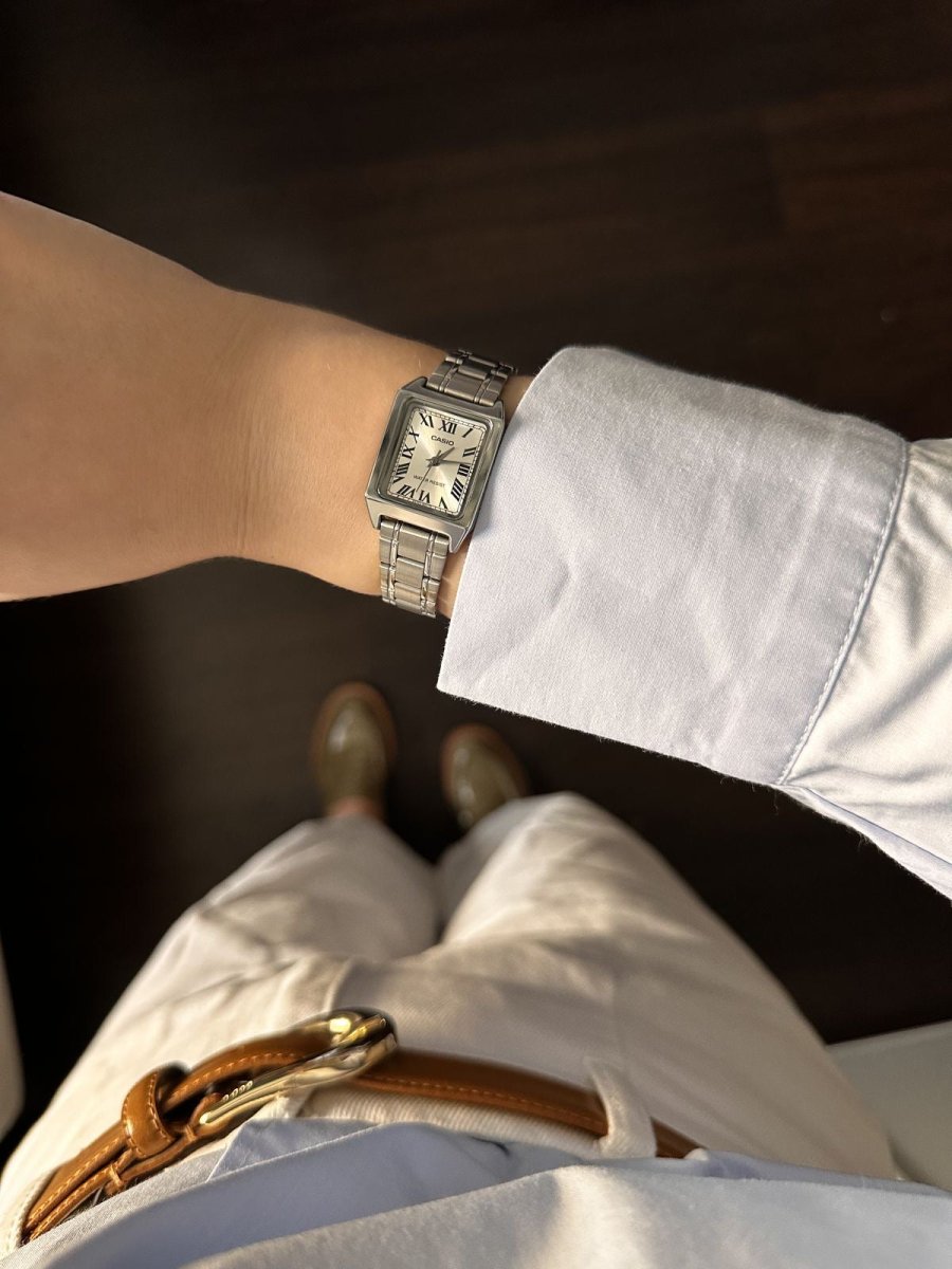 Casio Vintage 復古羅馬字小方錶 (金銀兩色) - Topickstore