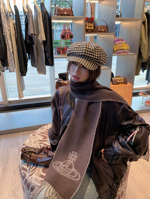 Vivienne Westwood Double Orb 雙面羊毛頸巾｜[風格自由切換・型格百搭] - Topickstore