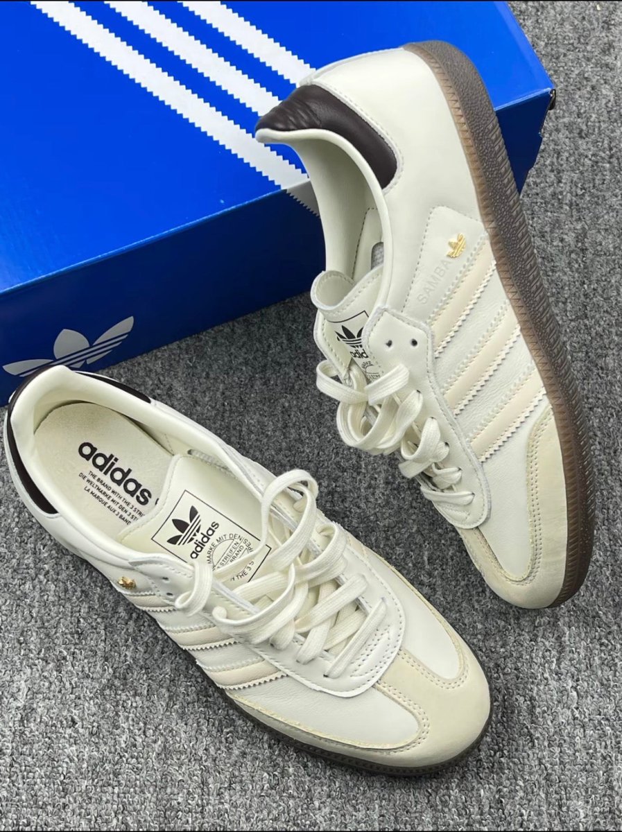 Adidas Samba OG "Off White" 奶油白焦糖底德訓鞋 ✨ - Topickstore
