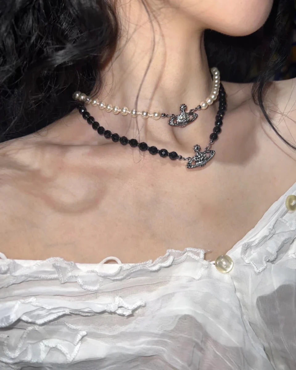Vivienne Westwood Messaline Choker｜[Cortis 安乾鎬同款!!!・男女同款］ - Topickstore