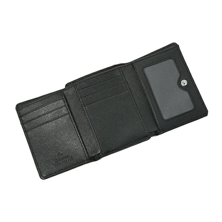 Vivienne Westwood Small Frame Wallet🕰️復古黑金十字紋皮革銀包✨ - Topickstore