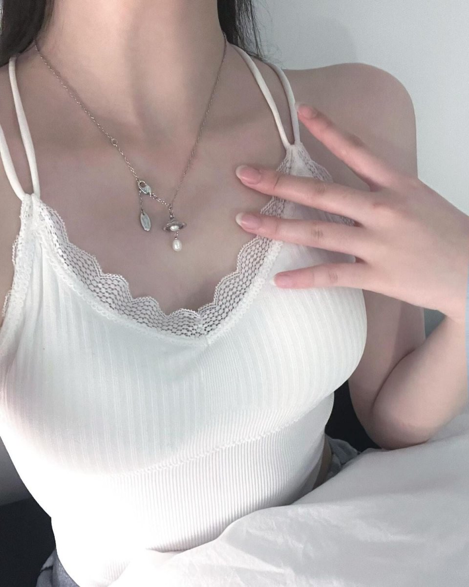 Vivienne Westwood Aleksa Necklace 水滴珍珠｜LE SSERAFIM・Arin 同款 - Topickstore