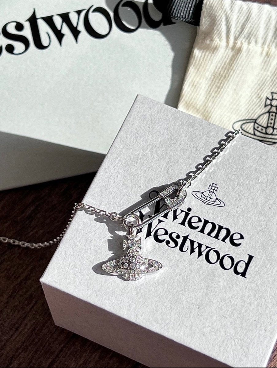 Vivienne Westwood 人氣款Lucrece Orb Necklace 扣針款頸鏈 - Topickstore