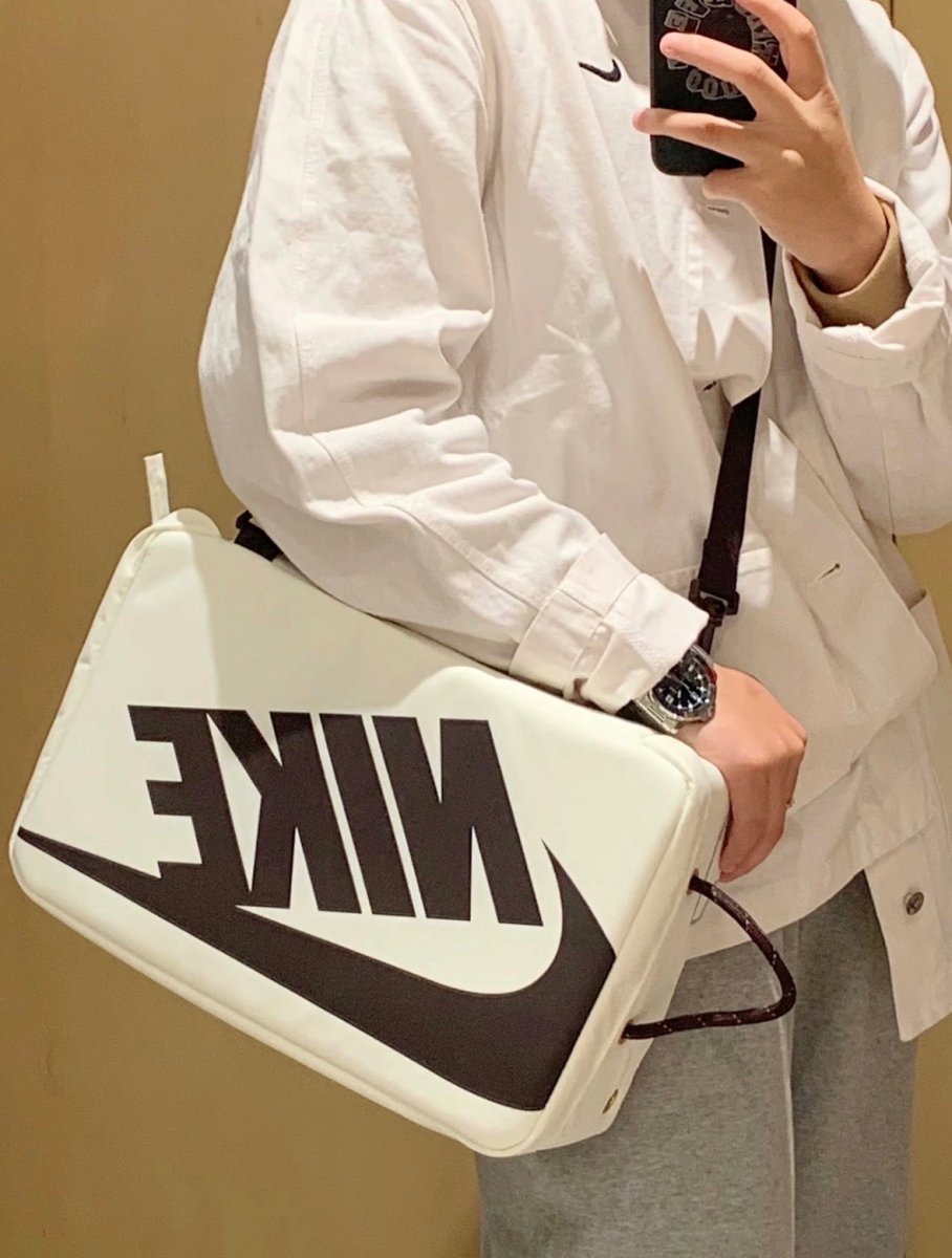 Nike Shoe Box Bag Sail Brown白巧克力色手提斜孭兩用鞋盒包 - TOPICKSTORE