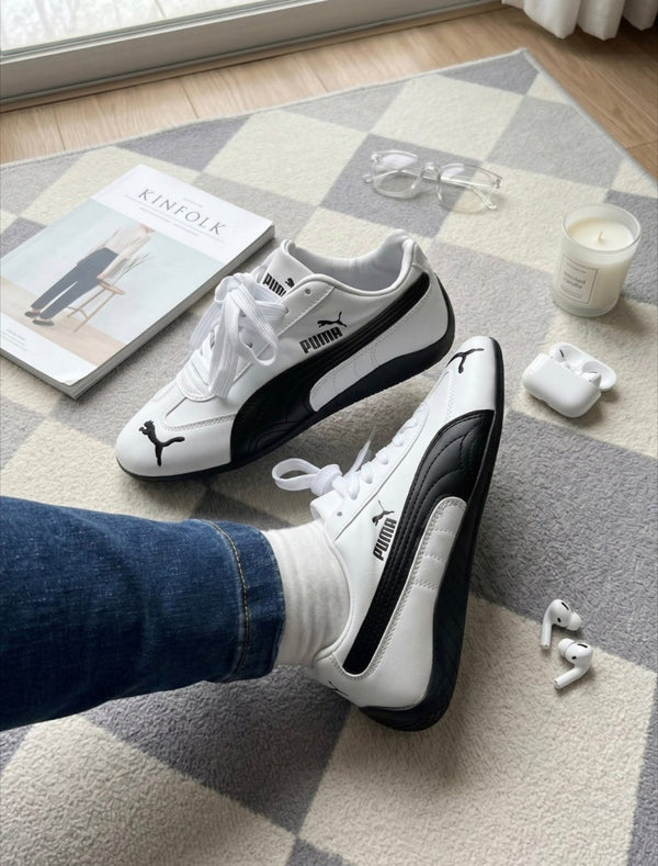 PUMA 經典Speedcat LTH薄底球鞋 (黑白/銀白) - TOPICKSTORE