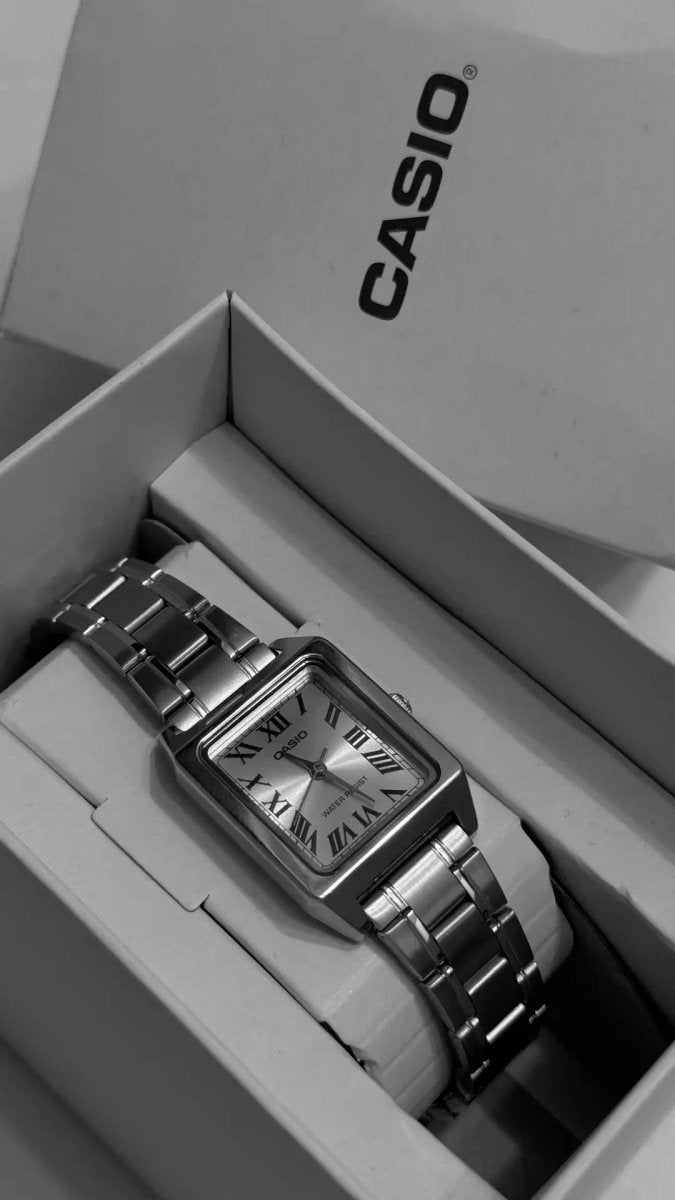 Casio Vintage 復古羅馬字小方錶 (金銀兩色) - Topickstore