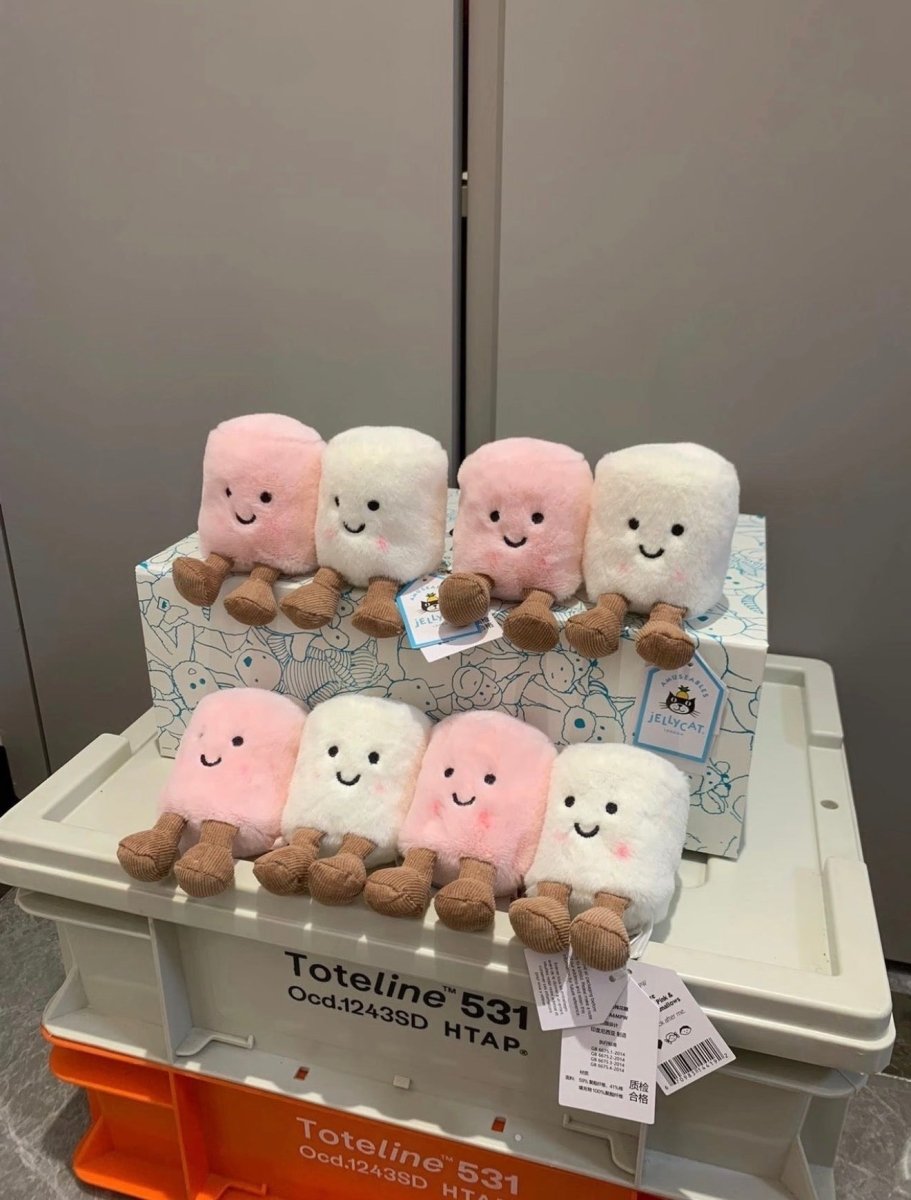 JELLYCAT Pair of marshmallows bag charm｜超可愛棉花糖鎖匙扣🩷🤍 - Topickstore