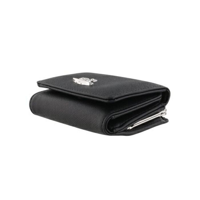 Vivienne Westwood Small Frame Wallet🕰️復古黑金十字紋皮革銀包✨ - Topickstore