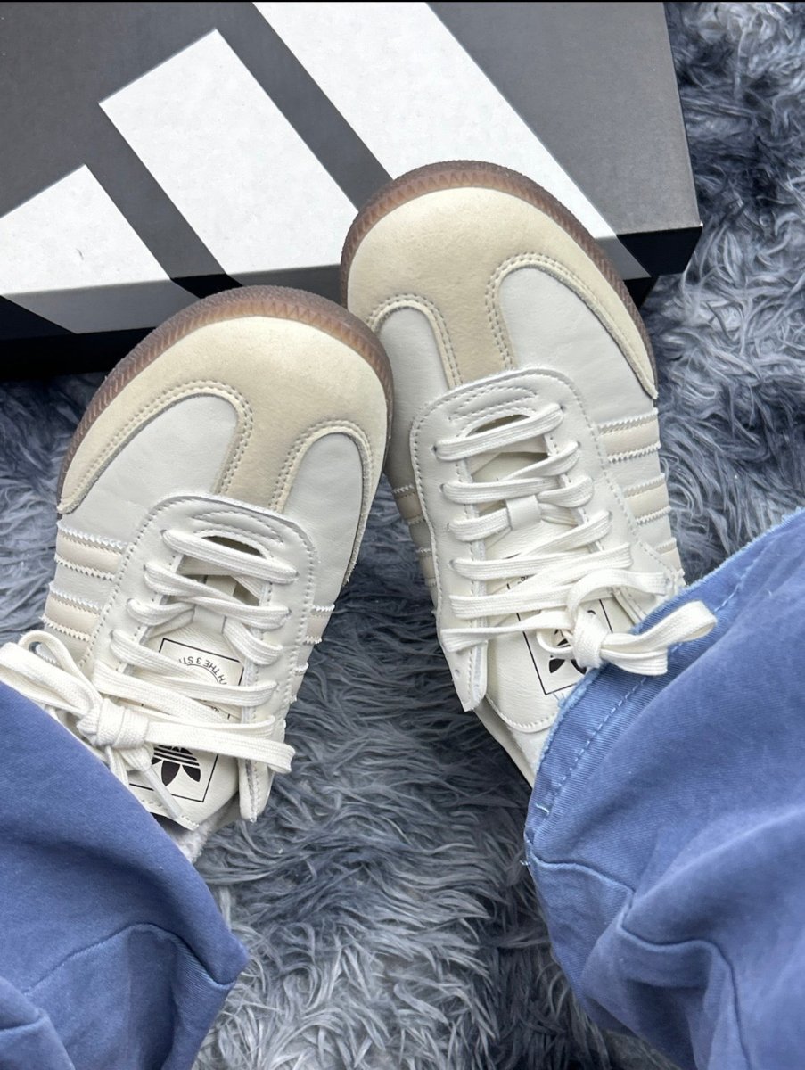 Adidas Samba OG "Off White" 奶油白焦糖底德訓鞋 ✨ - Topickstore