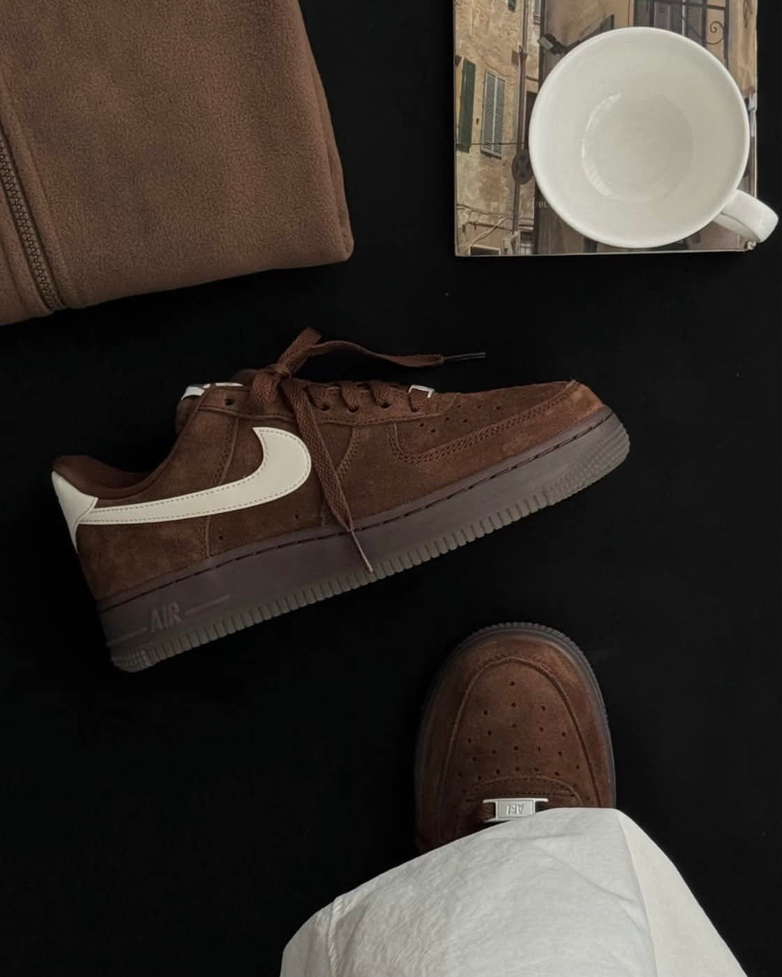 秋冬新款！Nike Air Force 1 '07 摩卡深棕麂皮鞋🍂 - TOPICKSTORE