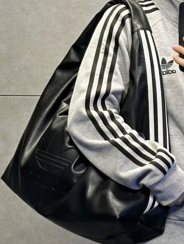 ADIDAS ORIGINALS 皮革大雲朵包 大容量單肩袋｜韓系鬆弛感 - Topickstore