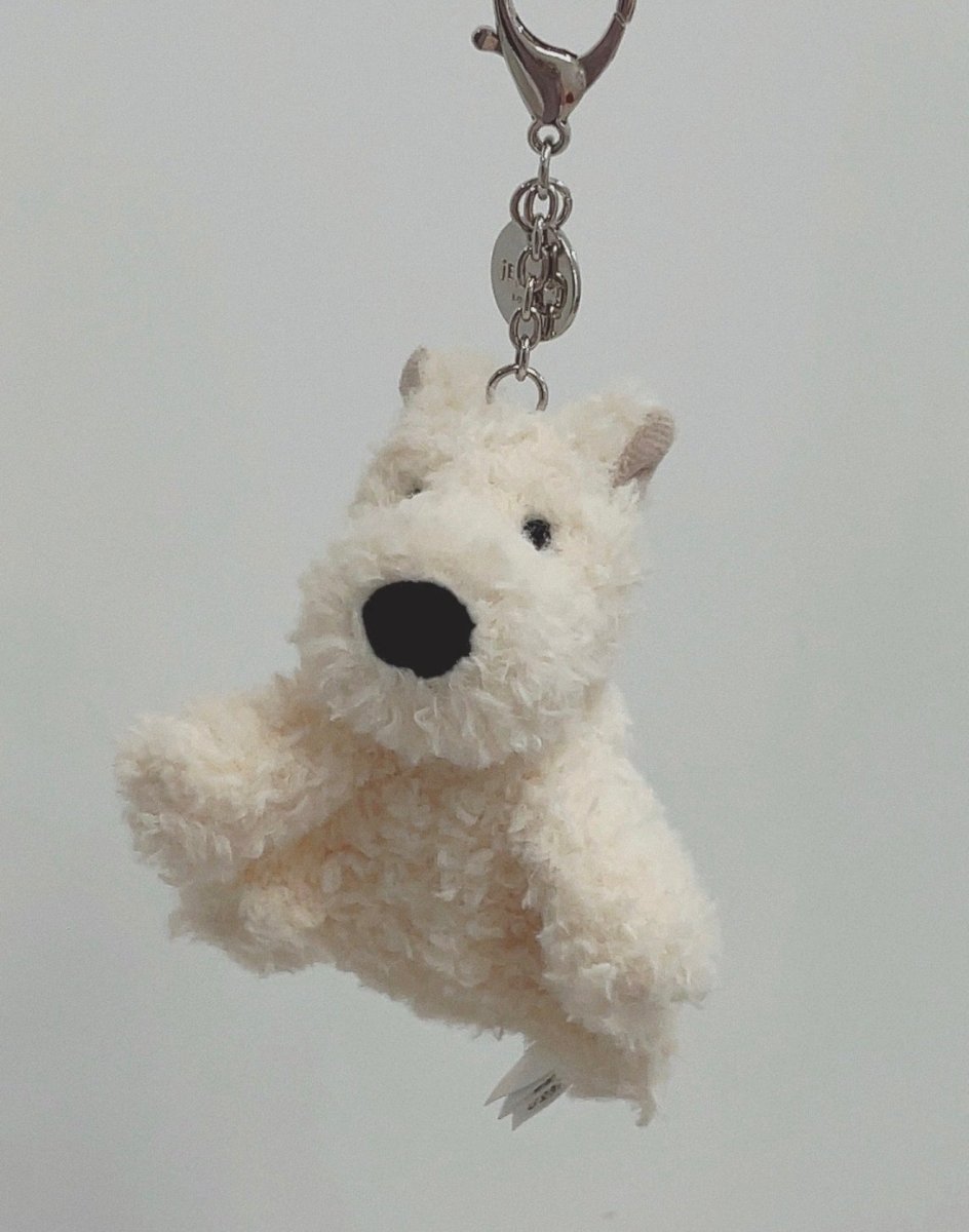 JELLYCAT Munro Scottie Dog Bag Charm｜超萌蘇格蘭小狗掛飾🐾🤍 - Topickstore