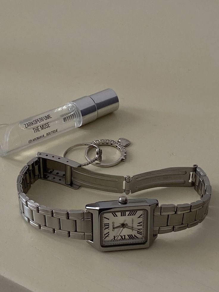 Casio Vintage 復古羅馬字小方錶 (金銀兩色) - Topickstore
