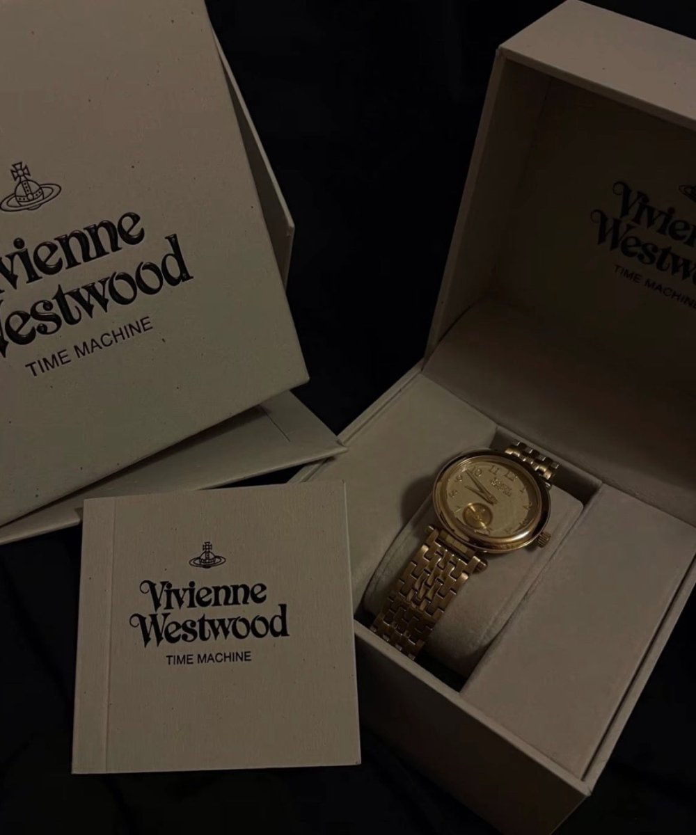 Vivienne Westwood Primrose 經典金色優雅腕錶 - TOPICKSTORE