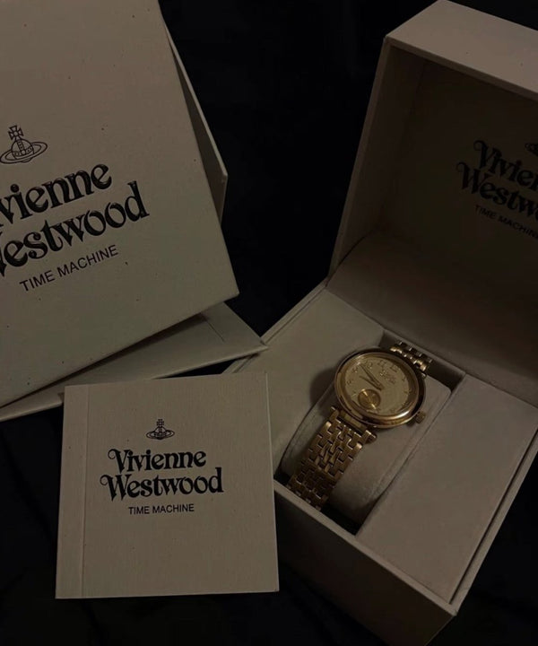 Vivienne Westwood Primrose 經典金色優雅腕錶 - TOPICKSTORE