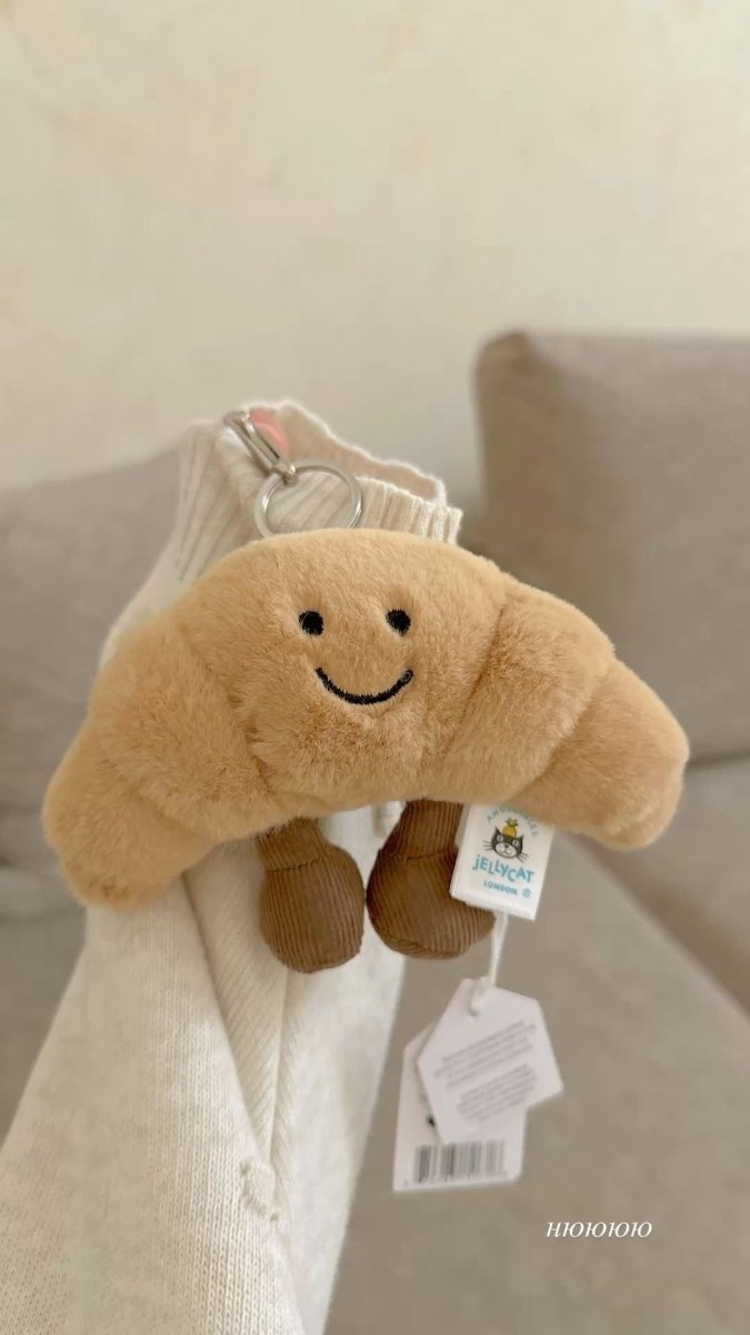 JELLYCAT QQ牛角包🥐掛飾 8cm - Topickstore